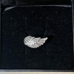 Affinity Diamonds NWT Angel Wing Ring with Pavé Stones Sterling 925💎💍
